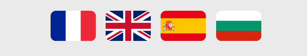 French, English, Spanish, Bulgarian