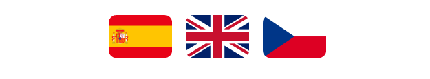 Czech English and Spanish