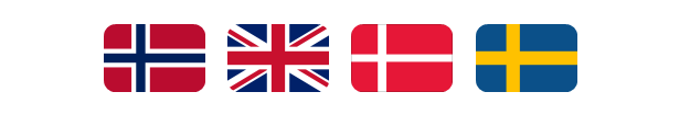 Danish, Swedish, Norwegian and English