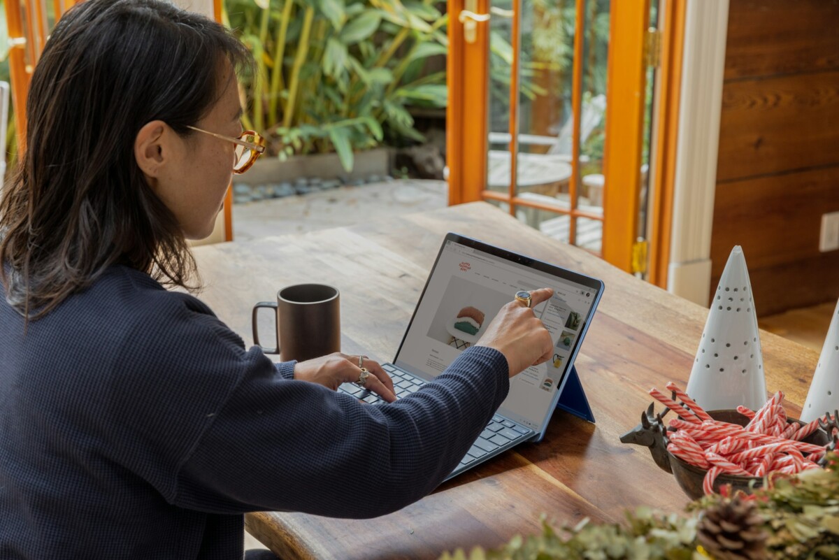 woman in front of laptop