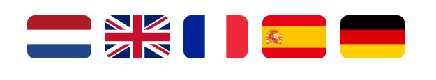 Dutch English French Spanish and German