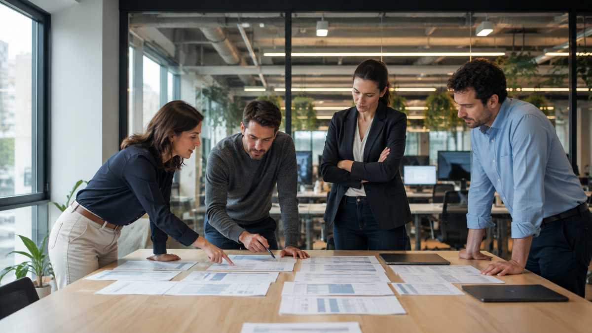 Tech company team coordinating payroll systems, processes, and country-specific requirements across multiple markets.