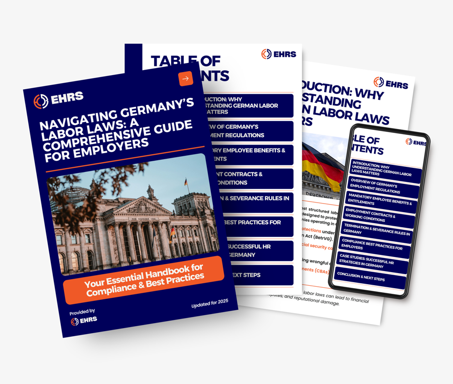 Cover of the free guide Navigating Germany’s Labor Laws for employers in Germany